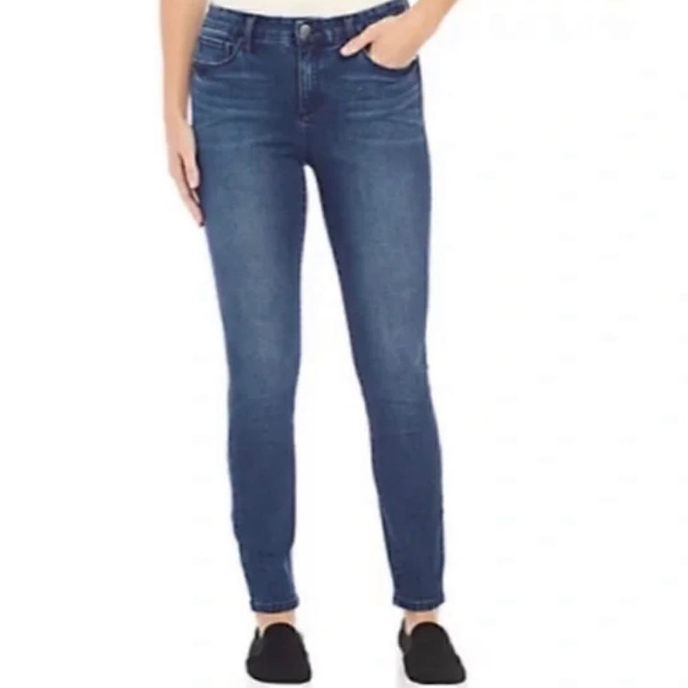 Ellen Tracy Serene Denim Mid Rise Skinny Jeans Size 2